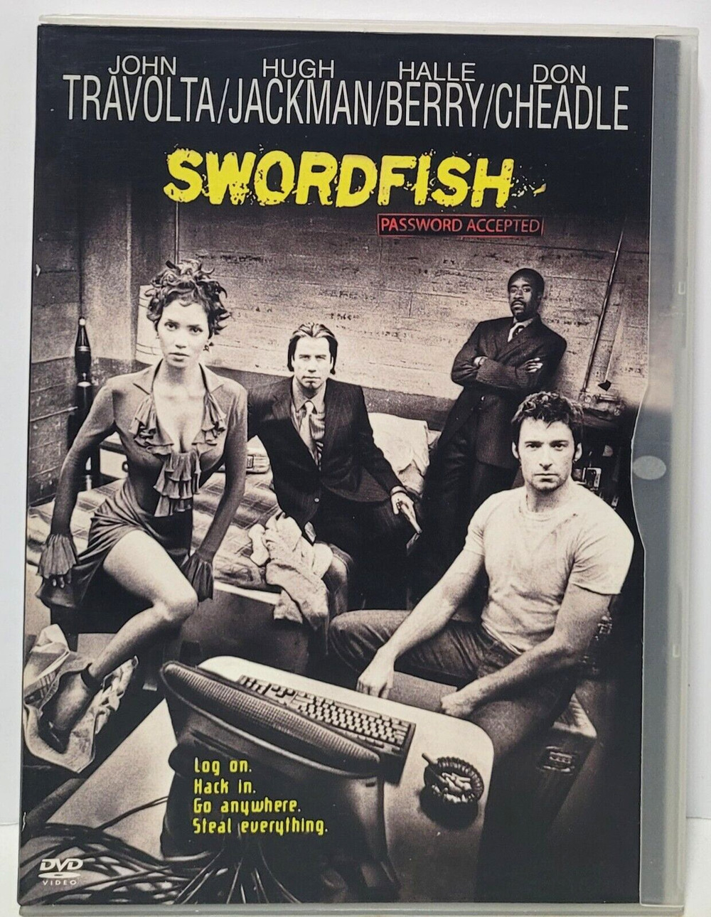 Swordfish DVD Movie John Travolta Hugh Jackman Halle Berry 2001